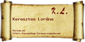 Keresztes Loréna névjegykártya